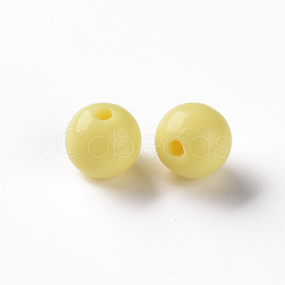 Opaque Acrylic Beads MACR-S370-C10mm-A10-1