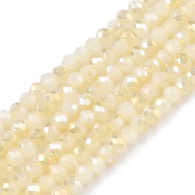 Electroplate Glass Beads Strands EGLA-T021-03M-1