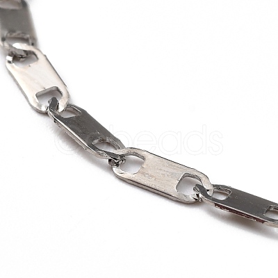 Tarnish Resistant 304 Stainless Steel Mariner Link Chains CHS-K002-18P-1