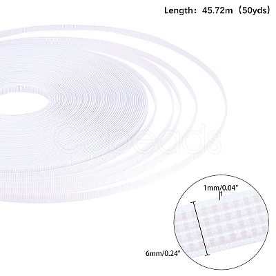 Polyester & Plastic Boning Sewing Wedding Dress Fabric OCOR-WH0052-26A-1