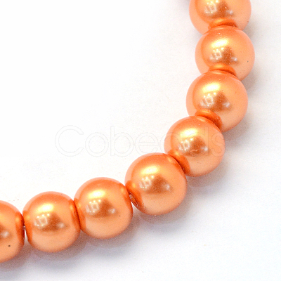 Baking Painted Glass Pearl Bead Strands X-HY-Q003-3mm-36-1