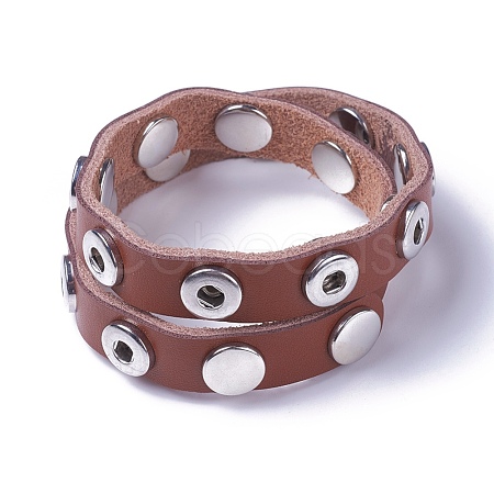 Leather Bracelet Making AJEW-R024-09-1