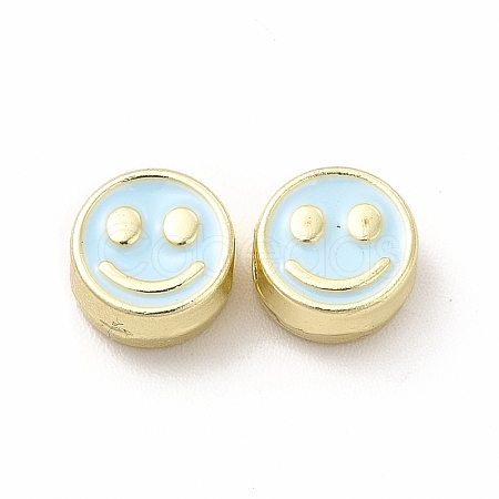 Rack Plating Alloy Enamel Beads FIND-G051-01LG-05-1