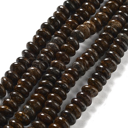 Natural Bronzite Beads Strands G-G084-C13-01-1