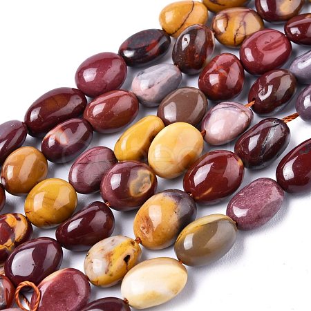 Natural Mookaite Beads Strands G-XCP0006-18-1