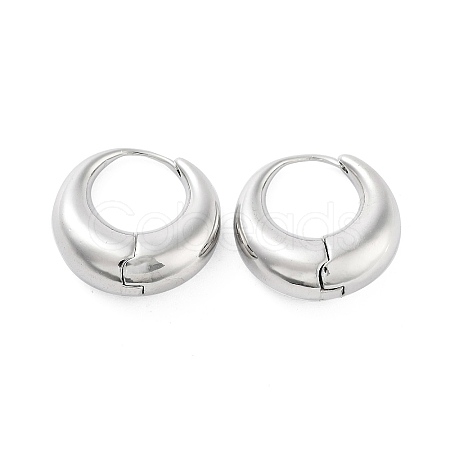 Double Horn Brass Stud Earrings EJEW-Q811-23P-1