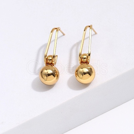 304 Stainless Steel Dangle Stud Earrings JK7797-1