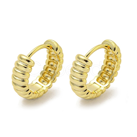 Brass Hoop Earrings EJEW-L211-010E-G-1