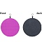 Flat Round Felt Wall Mounted Badge Brooch Organizer Display Boards, Magenta, 40cm