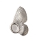 304 Stainless Steel Cabochon Tray Settings, Butterfly, Stainless Steel Color, 40x23.5x2.5mm