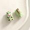 Handmade Porcelain Beads, Chinese Style Twelve Zodiac, with Cartoon Pattern, DIY Accessories, for Bracelet/Necklace and Keychain Decoration, Horse, 16x14mm