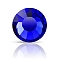 Preciosa&reg Crystal Hotfix Flatback Stones, Czech Crystal, Round(438 11 612 Chaton Rose VIVA 12 &reg), Cobalt Blue, SS8(2.3~2.5mm)