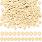 SUNNYCLUE 400Pcs 2 Styles Brass Spacer Beads, Long-Lasting Plated, Disc, Golden, 6~8x0.5mm, Hole: 0.9~1mm, 200pcs/style