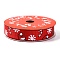 5 Yards Christmas Polyester Printed Grosgrain Ribbon, for Gift Wrapping, Snowflake, 5/8 inch(16mm)