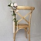 Cloth Artificial Flower, Wedding Chair Decorations, Linen, 250mm