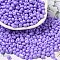 6/0 Opaque Baking Paint Glass Seed Beads, Teardrop, Medium Purple, 4.5~5x4x3~3.5mm, Hole: 0.9mm, about 5625Pcs/Pound