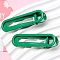 Iron Alligator Hair Clips, Oval, Hair Accessories for Women Girls, Green, 60x18mm