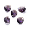 Glass Rhinestone Charms, Faceted, Teardrop, Amethyst, 10x8x4.5mm, Hole: 1.2mm