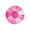 Preciosa&reg MAXIMA Crystal No Hotfix Flatback Stones, Czech Crystal, Lacquer Foiling, Round(438 11 615 Chaton Rose), 00030 475 Crystal Neon Pink, SS10(2.7~2.9mm)