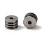 Non-Tarnish 303 Stainless Steel Beads, Half Drilled, Grooved Column, Stainless Steel Color, 8x6mm, Hole: 3.1mm