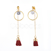 Dangle Stud Earrings EJEW-JE04060-03-2