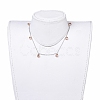 Cubic Zirconia Charms Necklaces NJEW-JN02686-6