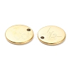 Ion Plating(IP) 304 Stainless Steel Charms STAS-P280-12G-2