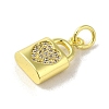 Brass Micro Pave Cubic Zirconia Charms KK-M283-28A-01-2