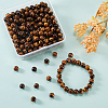 200Pcs Grade AB Natural Tiger Eye Round Beads G-CJ0001-49-6