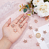 SUPERFINDINGS 12Pcs Star Brooch Pin JEWB-FH0001-43-4