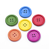 4-Hole Wooden Buttons WOOD-S035-08-15mm-1
