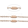 Ion Plating(IP) 304 Stainless Steel Rectangle Link Chains STAS-B041-10RG-2