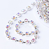 Brass Rhinestone Strass Chains CHC-T002-SS8-02S-2