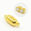 Brass Magnetic Clasps with Loops KK-H354-G-1
