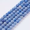 Natural Blue Aventurine Beads Strands G-J376-31-8mm-1