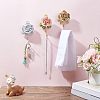 Nbeads 3Pcs 3 Colors Resin Rose Hook Hangers AJEW-NB0003-71-6