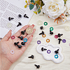 SUPERFINDINGS 48 Sets 8 Colors Plastic Doll Craft Eyes FIND-FH0008-82-3