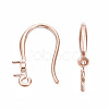 316 Surgical Stainless Steel Hook with Rhinestone Settings and Horizontal Loop STAS-N092-134RG-3