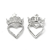 Brass Micro Pave Clear Cubic Zirconia Connector Charms KK-E068-VB100-1