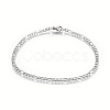 Tarnish Resistant 304 Stainless Steel Figaro Chain Bracelets BJEW-L634-04A-P-1