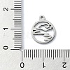 Non-Tarnish 304 Stainless Steel Charms STAS-C097-39P-3