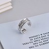 Adjustable Brass Cuff Finger Rings RJEW-BB70594-3
