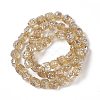 Pearl Luster Plated Electroplate Glass Beads GLAA-P028-PL01-2