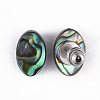 Abalone Shell/Paua Shell Beads Stud Earrings EJEW-JE03352-2