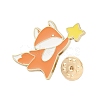 Animals Holding Star Enamel Pins JEWB-S032-02G-C-3