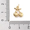 Rack Plating Brass Micro Pave Cubic Zirconia Pendants KK-Z071-85G-01-3