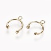 Brass Cuff Earring Findings KK-L179-03G-2