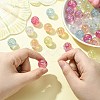 50Pcs UV Plating Rainbow Iridescent Acrylic Beads PACR-CJ0001-28-4