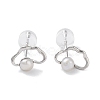 Natural Pearl Stud Earrings for Women EJEW-C083-07D-P-1