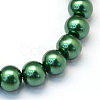 Baking Painted Pearlized Glass Pearl Round Bead Strands X-HY-Q003-4mm-71-2